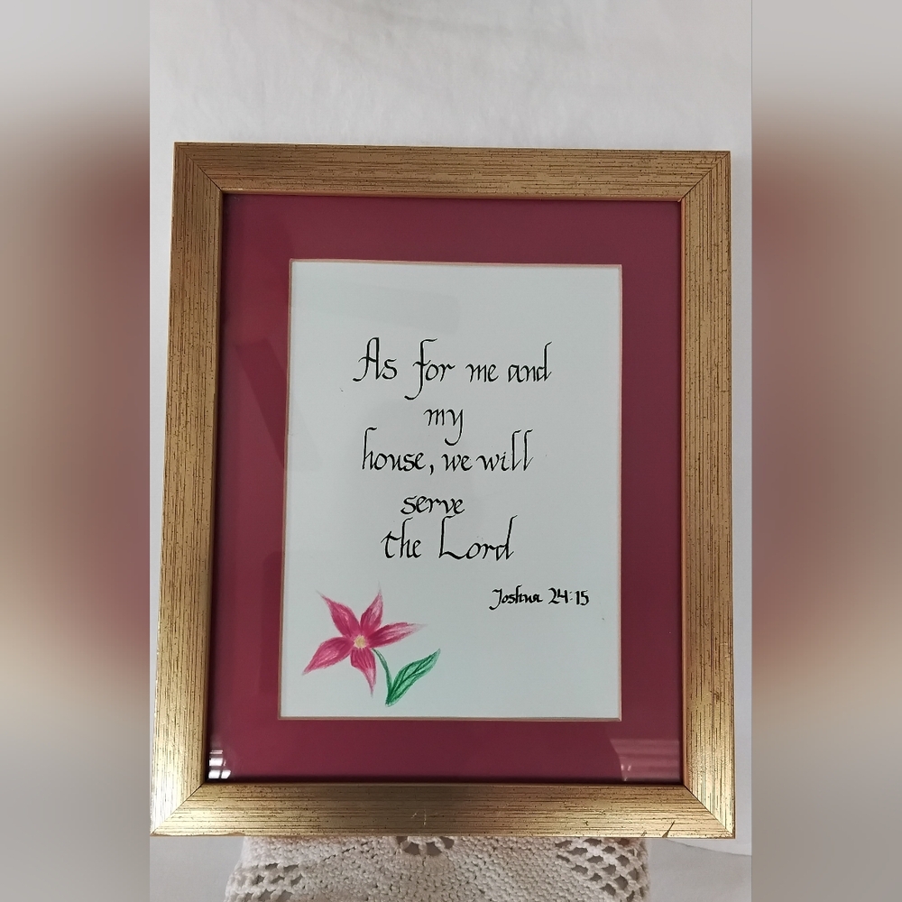 One Handwritten Scripture Art with 2 More Beautiful Pieces